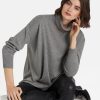 Frauen Peter Hahn Kaschmir | Peter Hahn Cashmere Der Pullover Aus 100 % Kaschmir Mit Kleinen Schlitzen