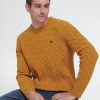 Mann Timberland | Timberland Der Zopfpullover Aus Lammwolle