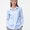 Frauen HANDSCHUH | Gant Bluse Mit Hemdkragen