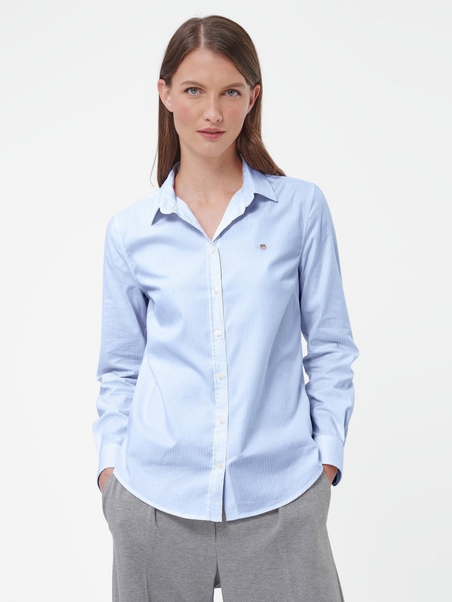 Frauen HANDSCHUH | Gant Bluse Mit Hemdkragen