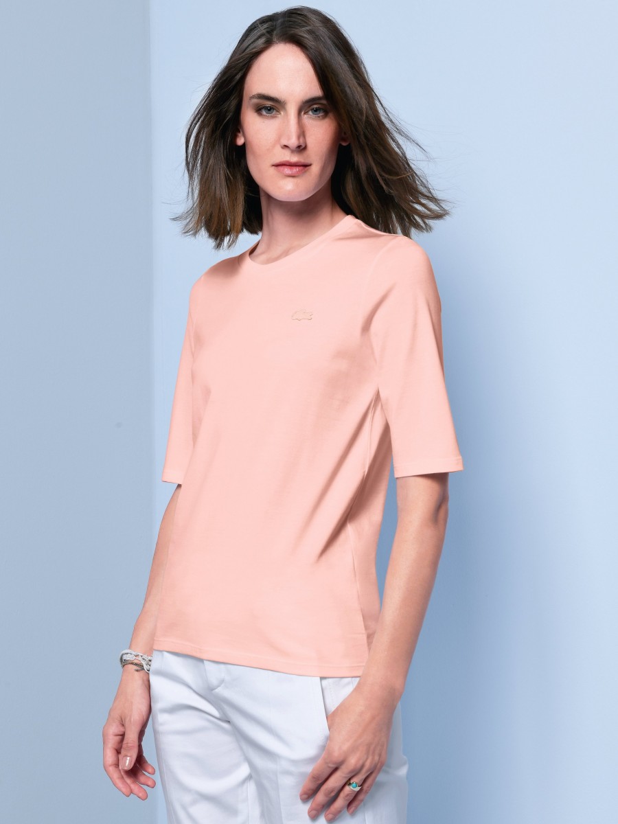 Frauen Lacoste | Lacoste Das T-Shirt Aus 100 % Baumwolle