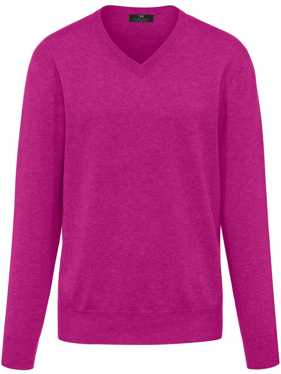 Mann Peter Hahn Kaschmir | Peter Hahn Cashmere - Pullover Mit V-Ausschnitt, 100 % Edler Kaschmir