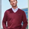 Mann HANDSCHUH | Gant Der Pullover Mit V-Ausschnitt