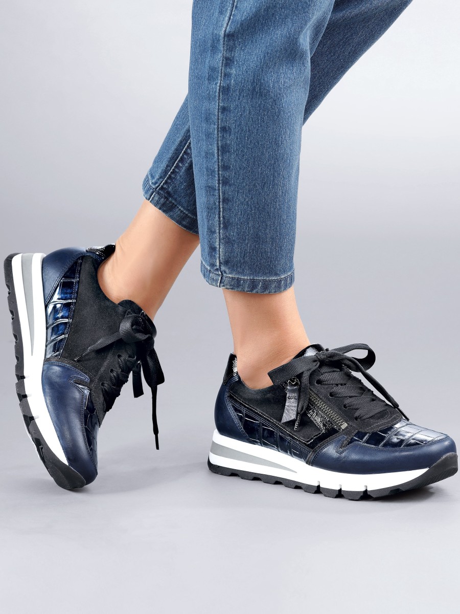 Frauen Gabor Komfort | Gabor Comfort Sneakers Aus 100 % Leder